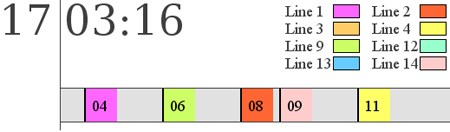 re-designed bus schedule